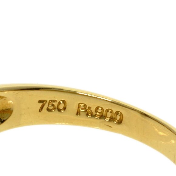 CELINE 18k Yellow Gold Diamond Ring - Picture 5 of 11